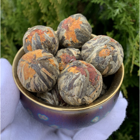 Cвязанный чай Яшмовый персик Дракона - 100 г